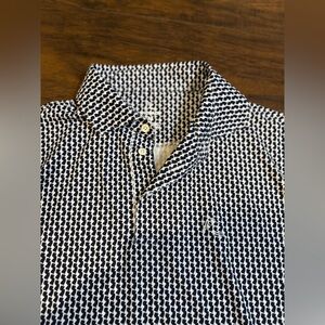 Rhoback New Jersey Polo logo on sleeve sz. medium